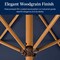 Best Choice Products 10ft Outdoor Woodgrain Pattern Steel Market Patio Umbrella w/ Crank, Tilt